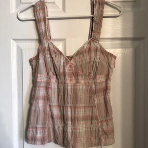 Free People Plaid Tank Top